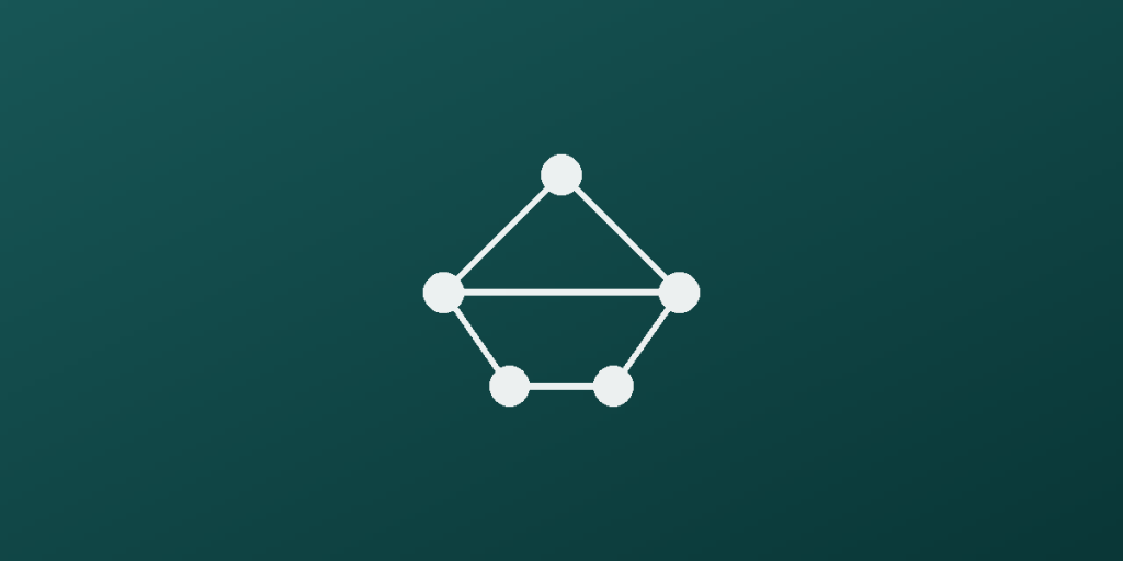 Business Radar logo with interconnected nodes and lines on a dark background.
